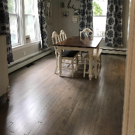 Maple with gray stain